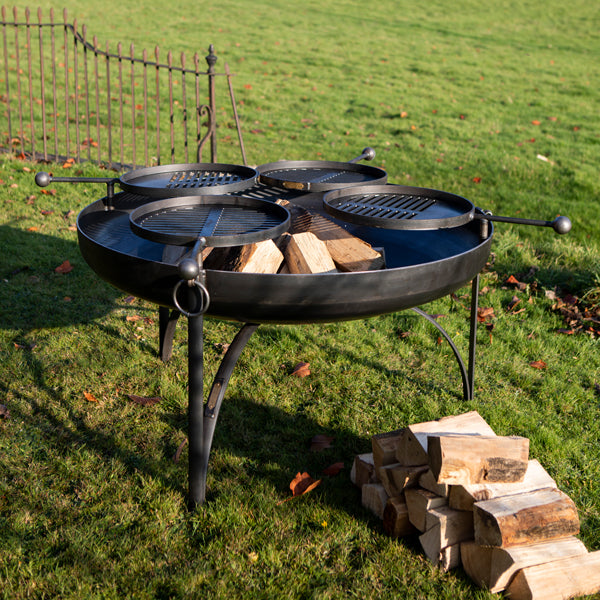 Fire pit hotsell and grill