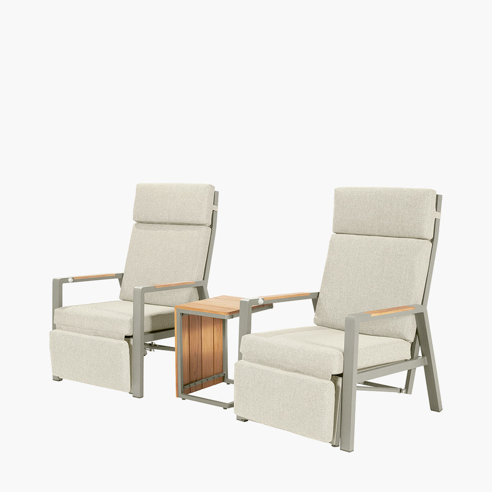 Stockholm Outdoor Recliner Set