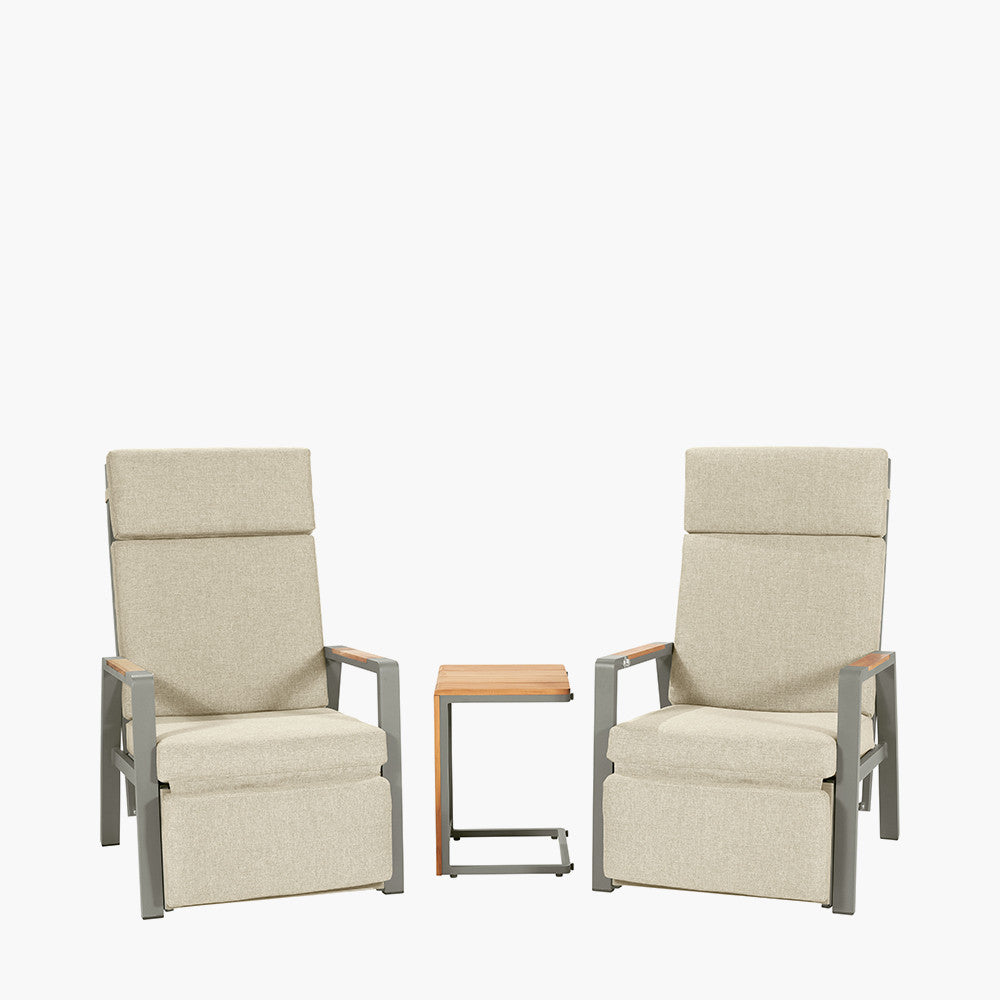 Stockholm Outdoor Recliner Set