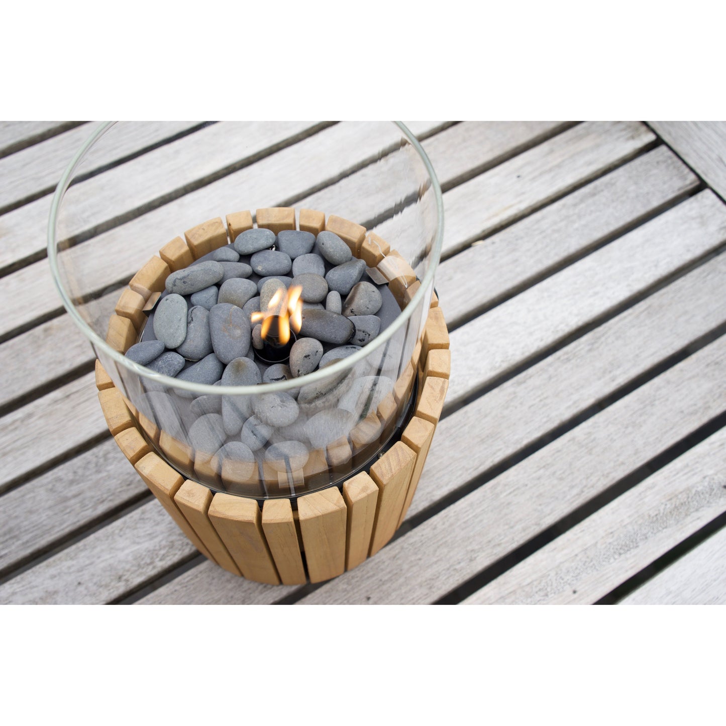 Cosi - Cosiscoop Timber Round Fire Lantern - Timeout Gardens