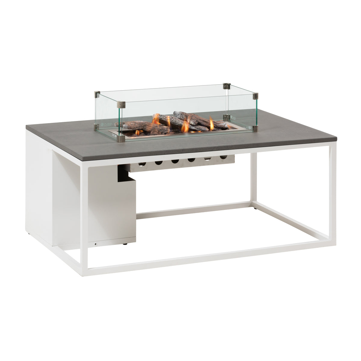 Cosiloft 120 White and Grey Fire Pit Table