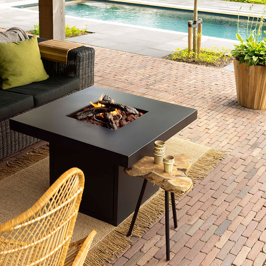 Cosi - Cosibrixx 90 Anthracite Fire Pit Table - Timeout Gardens