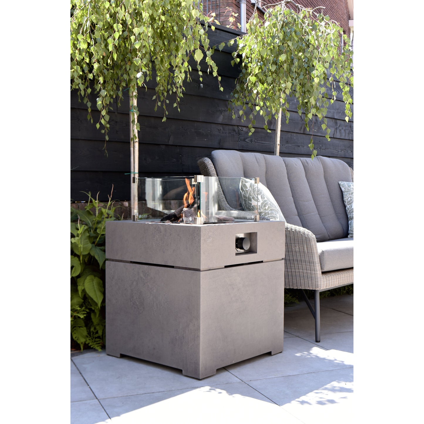 Cosi - Cosibrixx 60 Concrete Effect Fire Pit - Timeout Gardens