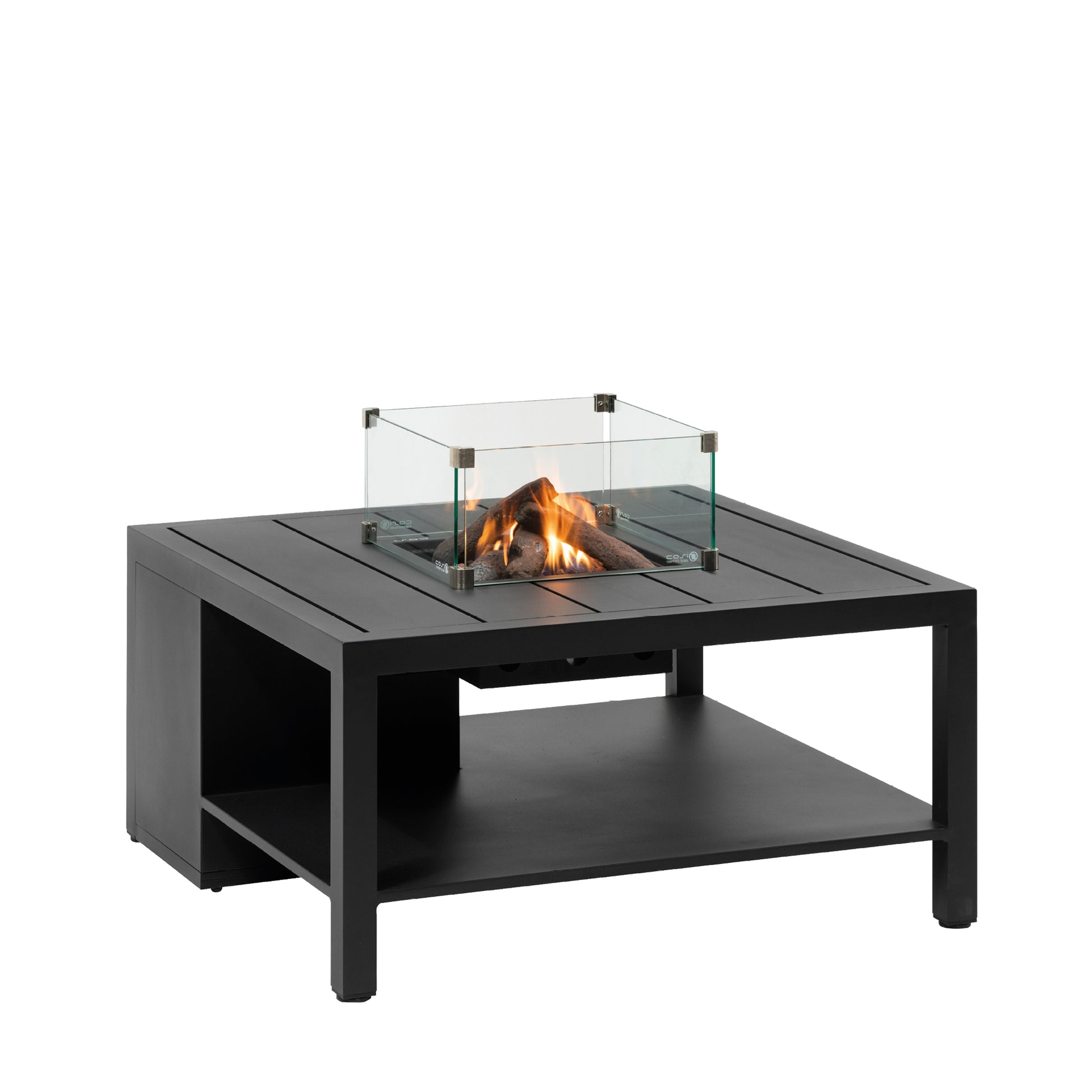 Cosi - Cosiflow 100 Square Anthracite Fire Pit Table - Timeout Gardens