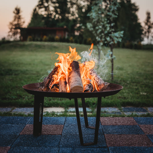 Grill Symbol - Corten Steel Fire Pit Elegante, ø 72 cm - Timeout Gardens