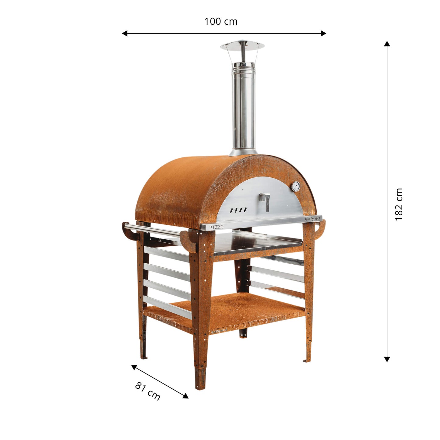 Grill Symbol - Wood Fired Pizza Oven with Stand Pizzo-Set - Timeout Gardens