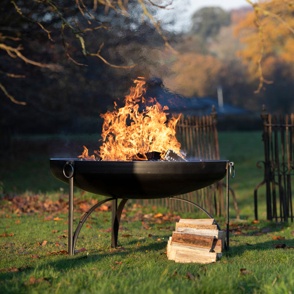 Firepits Uk - Plain Jane 120 Fire Pit with Four Swing Arm BBQ Racks £ - Timeout Gardens