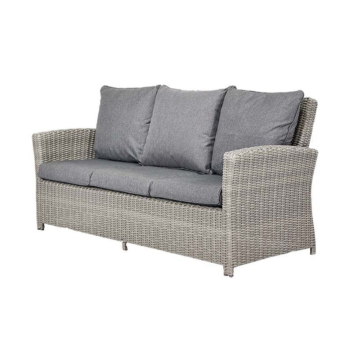 Barbados Slate Grey Outdoor 3 Seater Seating Set with Ceramic Top